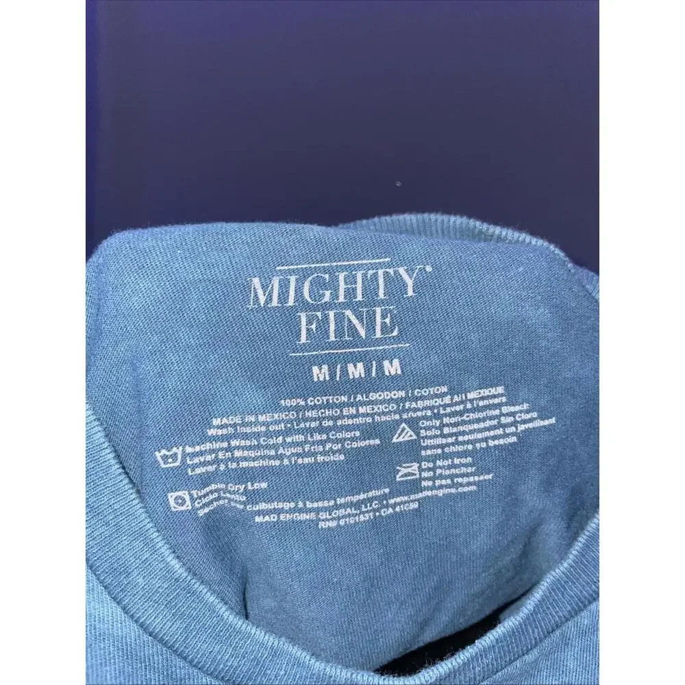 MIGHTY FINE‎ Sullen Art Collective T-Shirt MENS SIZE MEDIUM BLUE